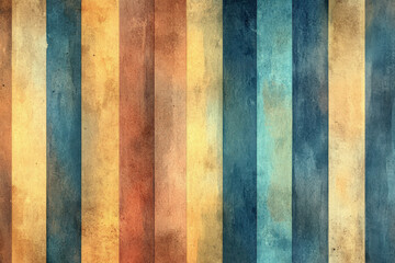 Fototapeta premium Colorful striped background: blue, yellow, and brown stripes.