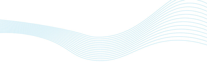 Abstract flowing wave lines. Design element for technology, science, modern concept.
