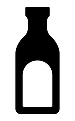 sauce bottle silhouette commonly used for chili or hot condiments.