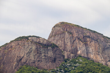 Two Hill Brother seen from the Gavea neighborhood in Rio de Janeiro.