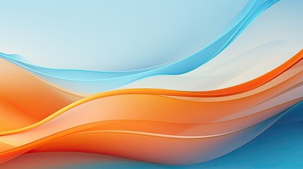 Abstract composition of layered color gradients and fluid shapes