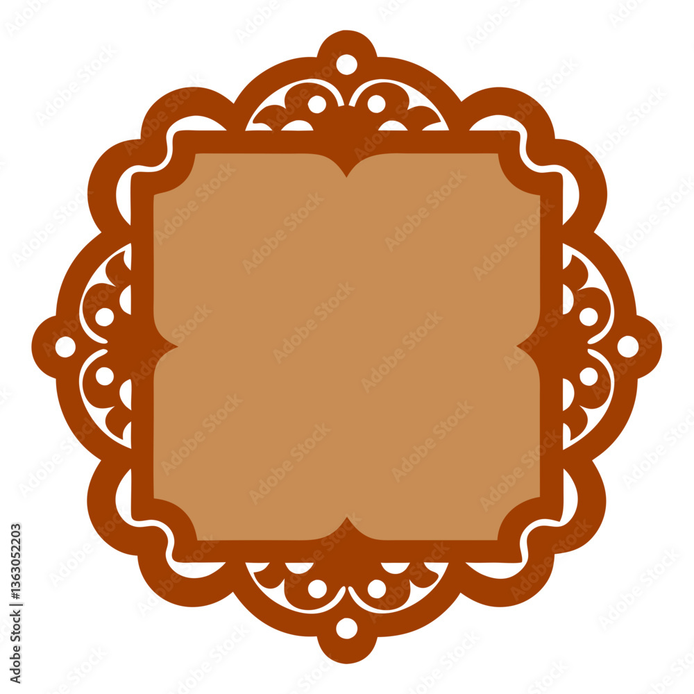 Poster intricate square frame: a captivating and versatile design featuring a square frame embellished with