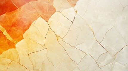 Warm Hues and Fractured Earth: An Aerial Abstract AI Generated