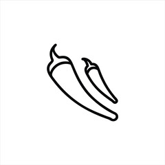 chilli icon illustration