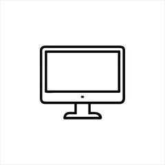lcd tv monitor icon illustration