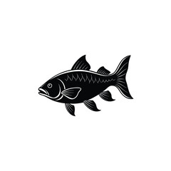 rohu carp icon illustration