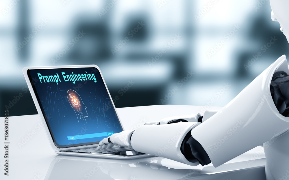 Poster generative ai virtual assistant tools for prompt engineer and user for ease of engage artificial int