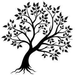 Tree Branch Silhouette Vector