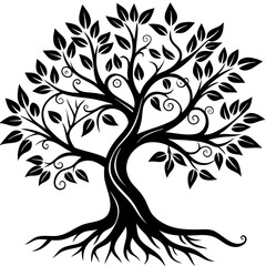 Tree Branch Silhouette Vector