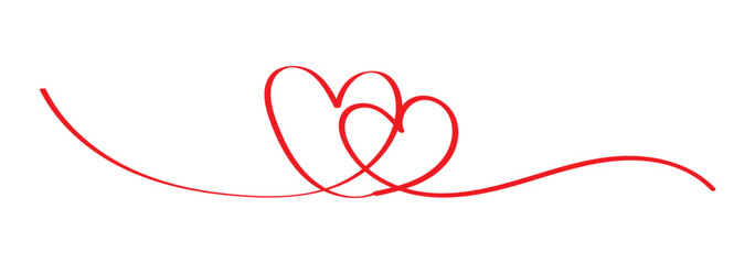 Heart icon hand drawn. Heart continuous line drawing. one line art sketch heart. Symbol love.