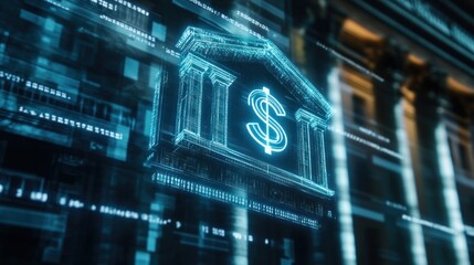 Obraz premium Digital Finance, The Future of Banking