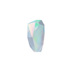 3d diamond vector. Illustration of sparkling mineral, gemstone.