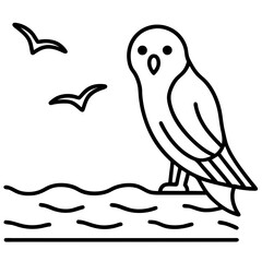 vector illustration of an owl