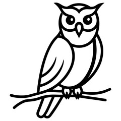vector illustration of a owl