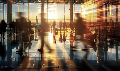 Ephemeral Journeys: Travelers in Motion Through Light and Transit