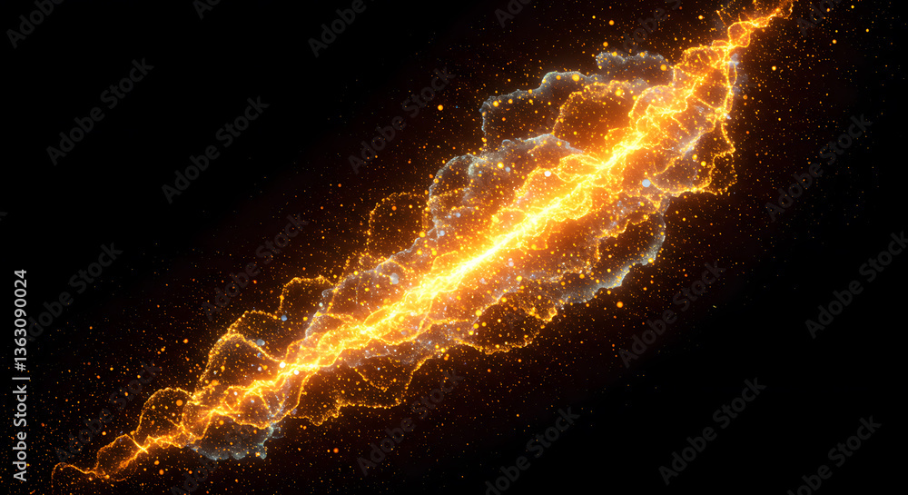 Poster electrifying energy swirl: dynamic representation of swirling energy, a dazzling display of glowing 