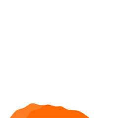 Obraz premium Orange Mountain Illustration