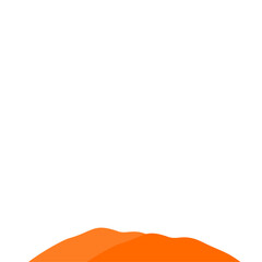 Obraz premium Orange Mountain Illustration