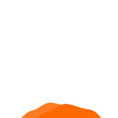 Fototapeta premium Orange Mountain Illustration