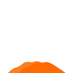 Obraz premium Orange Mountain Illustration