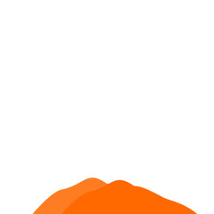Obraz premium Orange Mountain Illustration