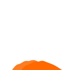 Obraz premium Orange Mountain Illustration