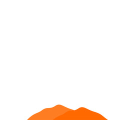 Obraz premium Orange Mountain Illustration