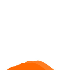 Obraz premium Orange Mountain Illustration