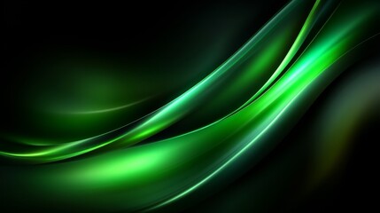 Abstract ESG background featuring flowing green energy waves, symbolizing sustainable business