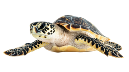Sea Turtle Isolated on a Transparent Background