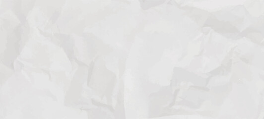 

The texture of white paper is crumpled Background Old vintage page Hardboard with copy space for text.
