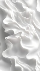 Obraz premium White Fluid Abstract Swirls.