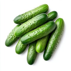 Cucumbers isolated on white