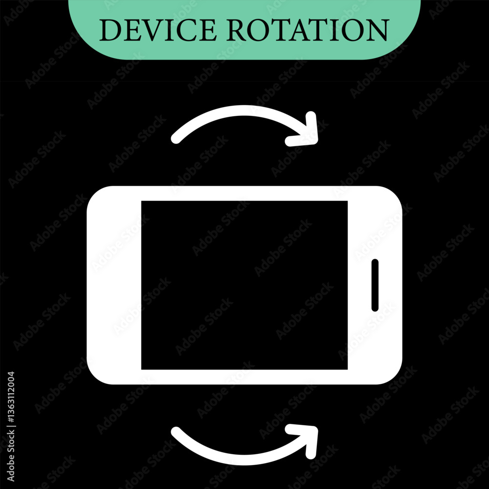 Poster rotate smartphone icon. turn your mobile phone. vector color set icons. device rotation symbol. rota