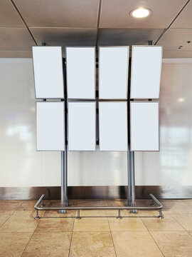 Blank airport information board ready for custom display