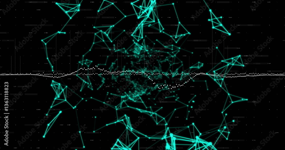Poster image of data processing over networks of connections