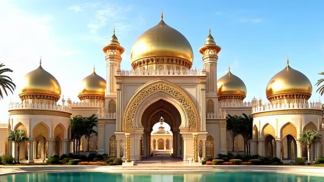 Magnificent Golden Domes of Istana Nurul Iman Palace