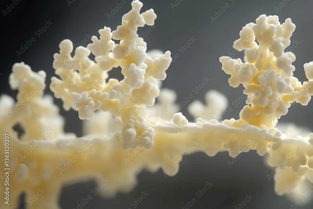 Aufkleber unique close-up view of intricate coral-like structures captured in natural light