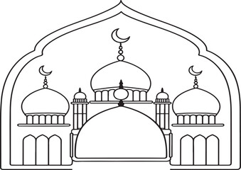 taj mahal vector illustration