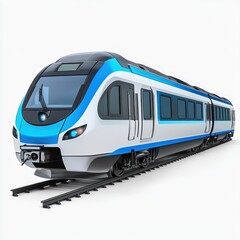 Fototapeta premium Electric train isolated on white or transparent background photo