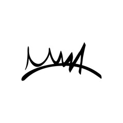 Dynamic and expressive graffiti art showcasing unique lettering style in urban environment