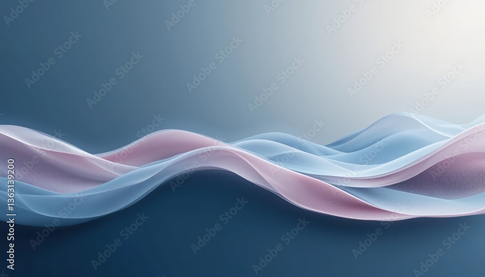 Poster fluid motion waves abstract background digital art calm environment elegant viewpoint serenity conce