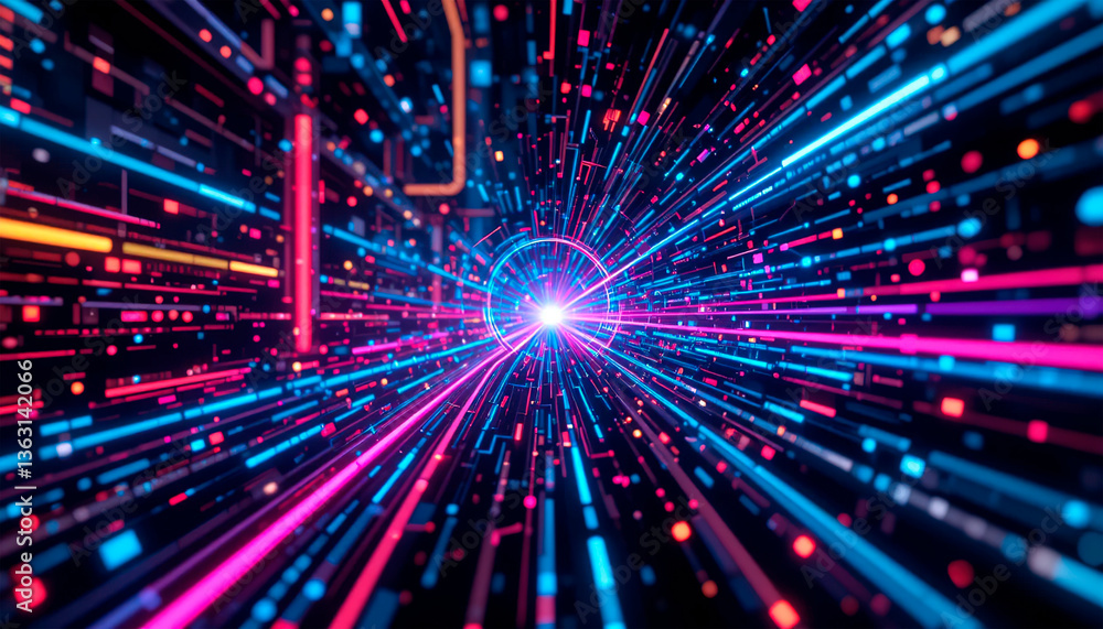 Poster abstract techno background, abstract futuristic texture for use in photos as overlay or screen filte