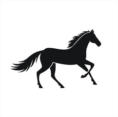 horse silhouette vector