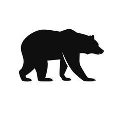 silhouette of a bear