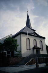 View of Roman Catholic parish church of St. Peter in Walldorf, Baden-Württemberg, Germany during 2000s