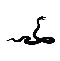 Obraz premium black and white snake