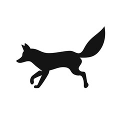 black silhouette of a dog