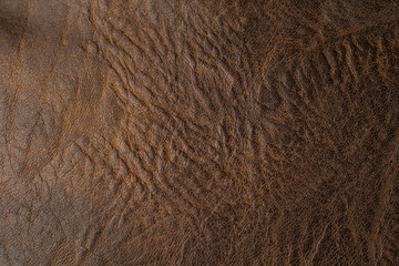 Brown leather texture background.Leather as a backdrop.
