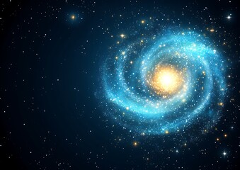 Fototapeta premium Spiral Galaxy with Cosmic Dust, and Space.